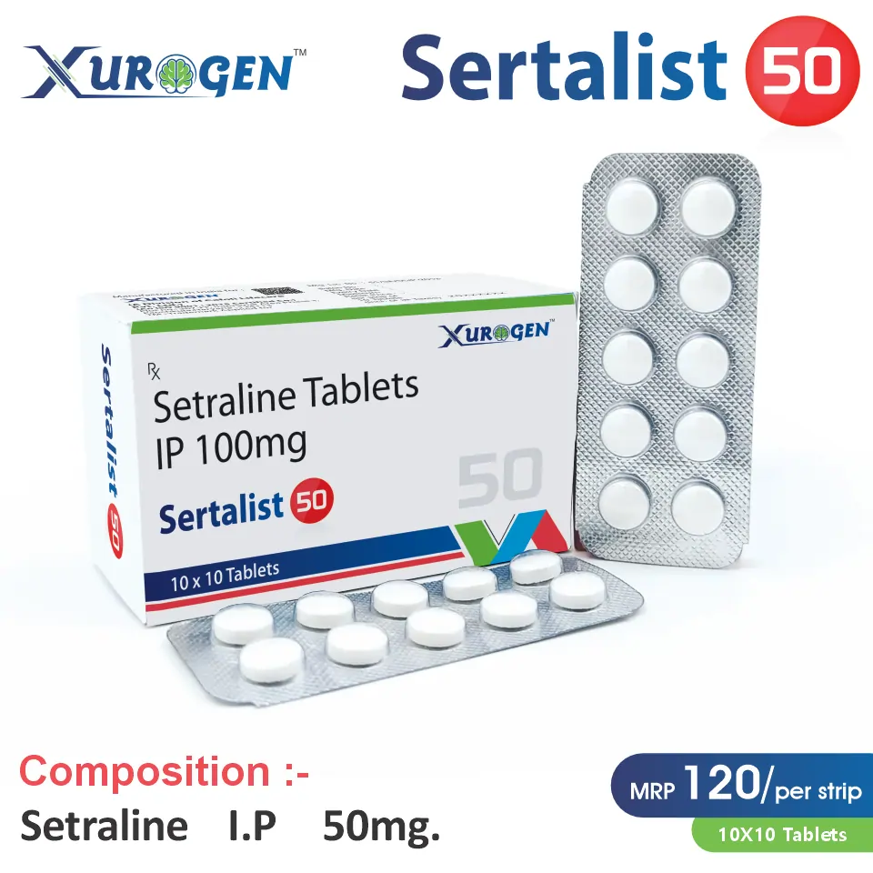 Sertraline 50mg Tablet | Best Price for PCD Pharma Franchise in Mental Health Segment